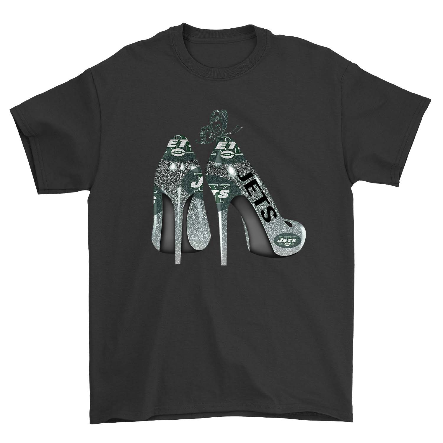 New York Jets "butterfly High Heels" T-Shirt New York Jets "butterfly High Heels" T-Shirt